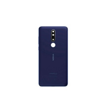 Задня кришка Nokia 3.1 Plus з склом камери (Синя) Original
