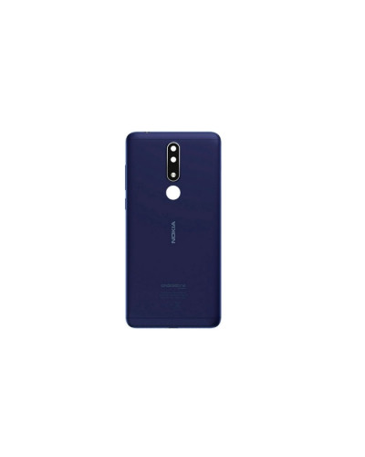 Задня кришка Nokia 3.1 Plus з склом камери (Синя) Original