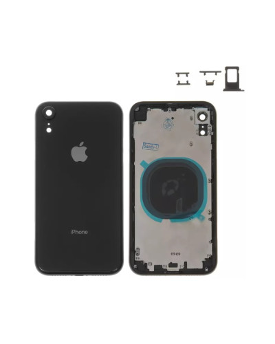 Корпус Apple iPhone XR (Black) з склом камери / Original PRC