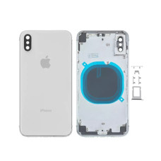 Корпус Apple iPhone X (Silver) з склом камери / Original PRC