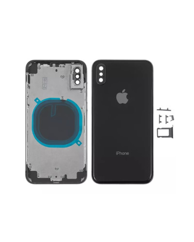 Корпус Apple iPhone X (Black) з склом камери / Original PRC