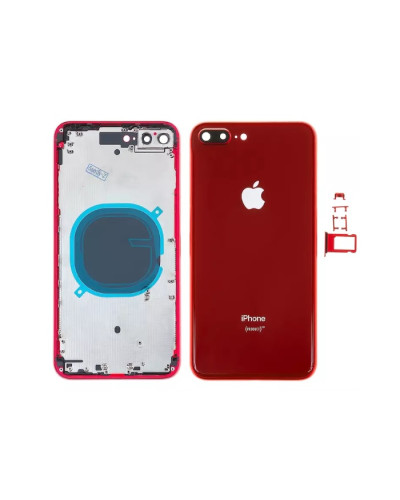 Корпус Apple iPhone 8 Plus (RED) з склом камери / Original PRC