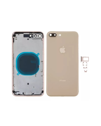 Корпус Apple iPhone 8 Plus (Gold) з склом камери / Original PRC