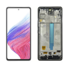 Дисплей Samsung A536 Galaxy A53 5G 2022 з сенсором в рамці (Чорний) OLED / small lcd