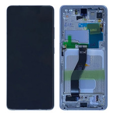 Дисплей Samsung G998 Galaxy S21 Ultra з сенсором в рамці (Срібний) Service Original