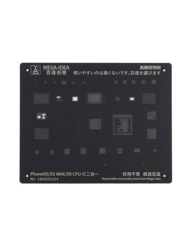 2D Трафарет QianLi Mega-Idea BGA Apple iPhone XS / XS Max / XR