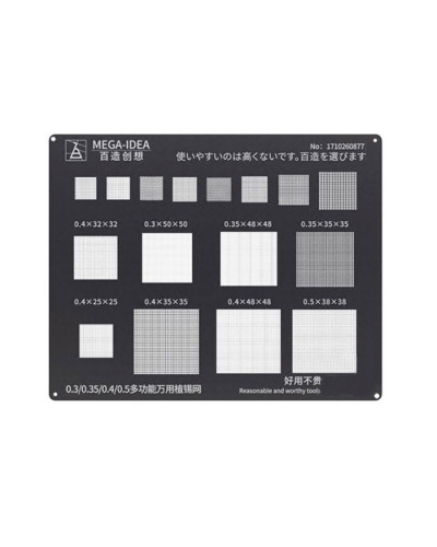 2D Трафарет QianLi Mega-Idea BGA 0.30 / 0.35 / 0.40 / 0.50