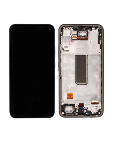 Дисплей Samsung A346 Galaxy A34 5G з сенсором в рамці (Чорний) Original Assembled