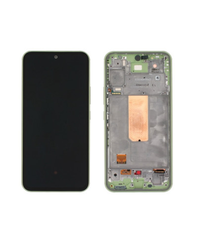 Дисплей Samsung A546 Galaxy A54 5G з сенсором в рамці (Зелений) Service Original