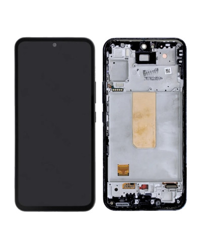 Дисплей Samsung A546 Galaxy A54 5G з сенсором в рамці (Чорний) Service Original
