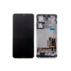 Дисплей Google Pixel 3 з сенсором в рамці (Білий) знятий з телефону, присутні сліди використання / телефон в розібраному стані