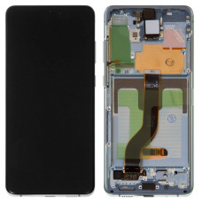 Дисплей Samsung G985 Galaxy S20 Plus / G986 Galaxy S20 Plus 5G з сенсором в рамці (Синій) Service Original