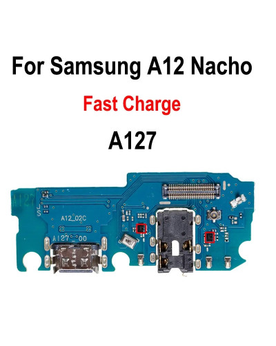 Плата зарядки Samsung A127 Galaxy A12 з компонентами / ORIGINAL