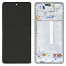 Дисплей Samsung A536 Galaxy A53 5G 2022 з сенсором в рамці (Білий) Service Original