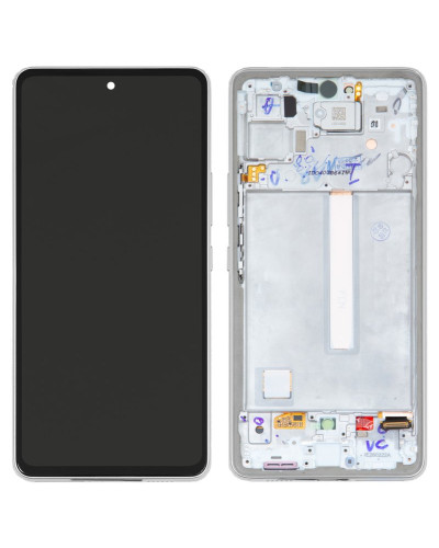 Дисплей Samsung A536 Galaxy A53 5G 2022 з сенсором в рамці (Білий) Service Original