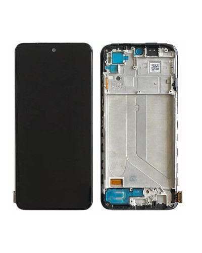 Дисплей Xiaomi Redmi Note 10 4G / Note 10S / Poco M5s з сенсором в рамці (Чорний) OLED