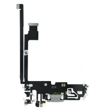 Шлейф Apple iPhone 12 Pro Max на зарядку з мікрофоном (Білий) Original