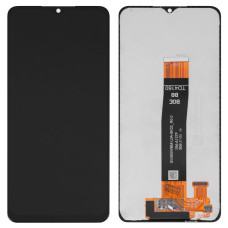 Дисплей Samsung A127 Galaxy A12 2021 (Чорний шлейф) з сенсором (Чорний) Original Pack