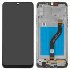 Дисплей Samsung A207 Galaxy A20s 2019 з сенсором в рамці (Чорний) Original Pack