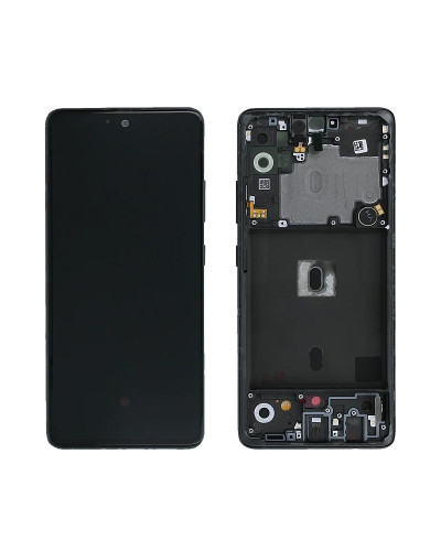 Дисплей Samsung A516 Galaxy A51 5G 2020 з сенсором в рамці (Чорний) Service Original