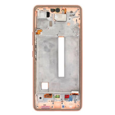 Дисплей Samsung A536 Galaxy A53 5G 2022 з сенсором в рамці (Золотий) Service Original