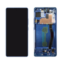 Дисплей Samsung G770 Galaxy S10 Lite з сенсором в рамці (Синій) Service Original