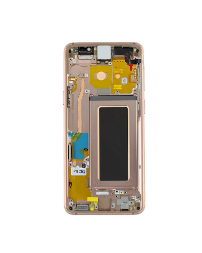 Дисплей Samsung G960 Galaxy S9 з сенсором в рамці (Золотий) Service Original