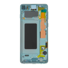 Дисплей Samsung G973 Galaxy S10 з сенсором в рамці (Зелений) Service Original