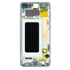 Дисплей Samsung G975 Galaxy S10 Plus з сенсором в рамці (Зелений) Service Original