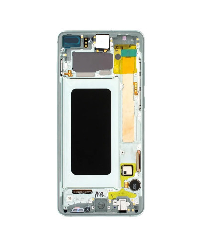 Дисплей Samsung G975 Galaxy S10 Plus з сенсором в рамці (Зелений) Service Original