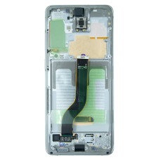 Дисплей Samsung G985 Galaxy S20 Plus / G986 Galaxy S20 Plus 5G з сенсором в рамці (Білий) Service Original