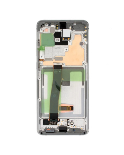 Дисплей Samsung G988 Galaxy S20 Ultra з сенсором в рамці (Білий) Service Original