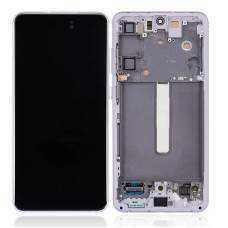 Дисплей Samsung G990 Galaxy S21 FE з сенсором в рамці (Білий) Service Original