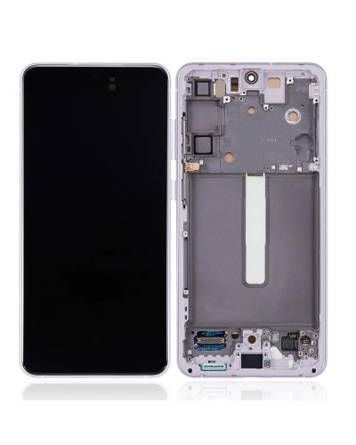 Дисплей Samsung G990 Galaxy S21 FE з сенсором в рамці (Білий) Service Original