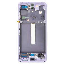 Дисплей Samsung G990 Galaxy S21 FE з сенсором в рамці (Фіолетовий) Service Original