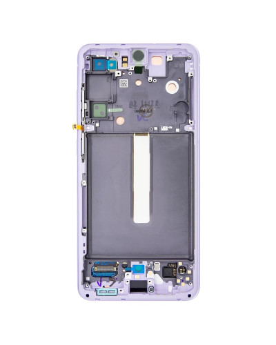 Дисплей Samsung G990 Galaxy S21 FE з сенсором в рамці (Фіолетовий) Service Original