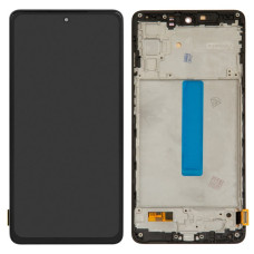 Дисплей Samsung M526 Galaxy M52 з сенсором в рамці (Чорний) OLED / BIG LCD