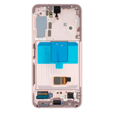 Дисплей Samsung S901 Galaxy S22 з сенсором в рамці (Рожевий) Service Original