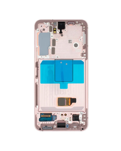 Дисплей Samsung S901 Galaxy S22 з сенсором в рамці (Рожевий) Service Original