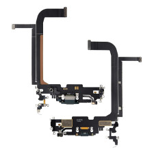 Шлейф Apple iPhone 13 Pro Max на зарядку з мікрофоном (Зелений) Original