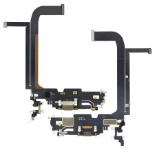 Шлейф Apple iPhone 13 Pro Max на зарядку з мікрофоном (Золотистий) Original