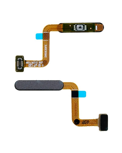 Шлейф Samsung M317 Galaxy M31s / M515 Galaxy M51 сканер відбитку пальця (Чорний) Original