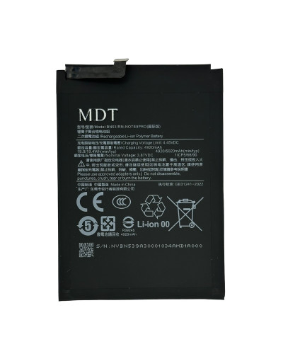 Акумулятор BN53 Xiaomi Redmi Note 10 Pro / Note 10 Pro Max / Note 9 Pro Max / Poco M2 Pro / MDT