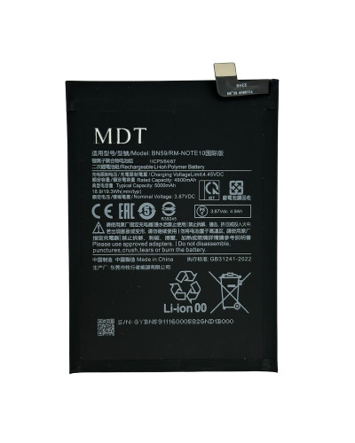 Акумулятор BN59 Xiaomi Redmi Note 10 / Note 10S / MDT
