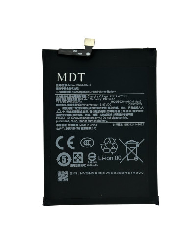 Акумулятор BN54 Xiaomi Redmi 9 / Redmi Note 9 / Redmi 10X / Redmi 10X Pro / MDT