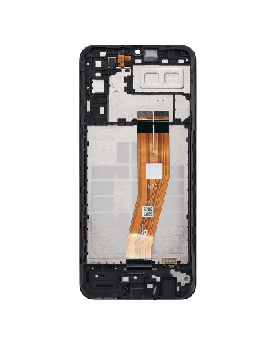 Дисплей Samsung A042 Galaxy A04e з сенсором в рамці (Чорний) Original Pack