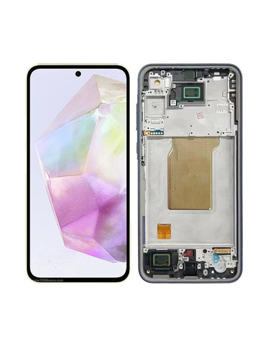 Дисплей Samsung A356 Galaxy A35 5G з сенсором в рамці (Dark Blue) Service Original