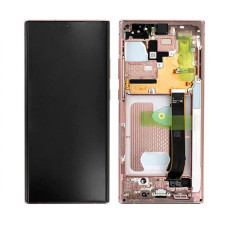 Дисплей Samsung N985 Galaxy Note 20 Ultra / N986 Galaxy Note 20 Ultra 5G сенсором в рамці (Бронзовий) Service Original