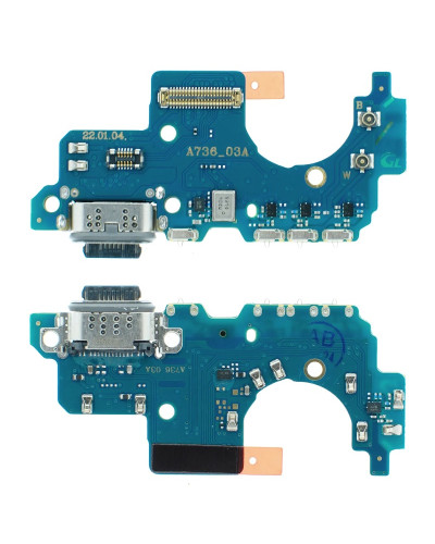 Плата зарядки Samsung A736 Galaxy A73 5G з компонентами / ORIGINAL