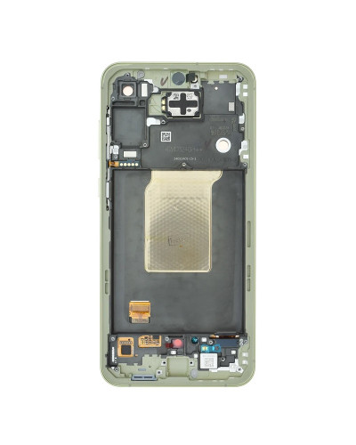 Дисплей Samsung A556 Galaxy A55 5G з сенсором в рамці (Жовтий) Service Original